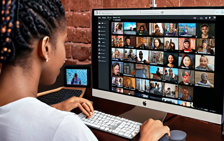 ** A person confidently broadcasting online, showcasing their talent and connecting with a global community. The scene should convey empowerment and global connection.
**