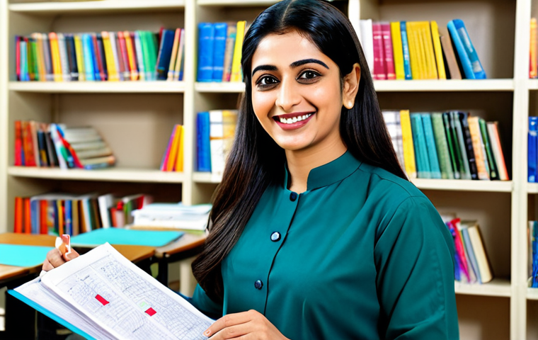 **
"A professional Urdu-speaking teacher, fully clothed in a modest shalwar kameez, smiling warmly in a bright and welcoming classroom. Bookshelves filled with Urdu literature and colorful charts are visible in the background. Safe for work, appropriate content, family-friendly, perfect anatomy, natural pose, professional photograph, high quality."
**