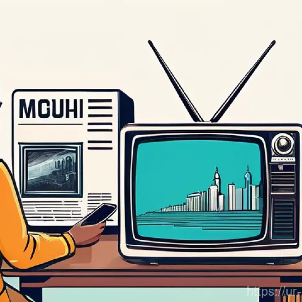 미디어의 기업 전략 - The Evolving Media Landscape: From Traditional to Digital**
**Prompt:** A vibrant, dynamic illustra...